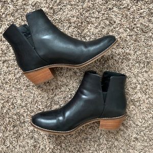 Cole Haan Black leather booties